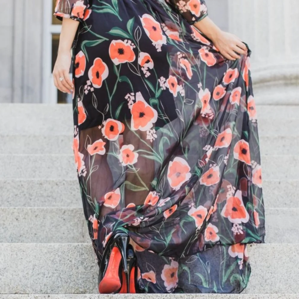 NWT Vici Poppy Dreams Maxi Dress - Picture 5 of 7